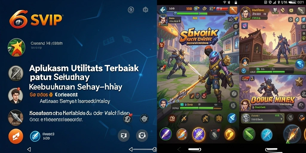 Screenshot utama dari aplikasi 6SVIP yang menampilkan antarmuka yang menarik dan fungsional.
