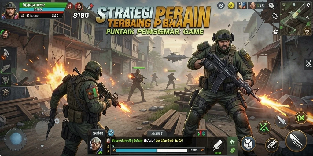 Tangkapan layar gameplay <strong>8180</strong> yang menunjukkan pertempuran strategi yang intens.