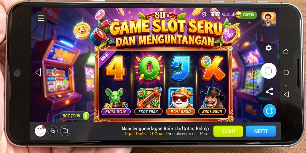 Tampilan gameplay Slot yang menegangkan dan penuh warna.