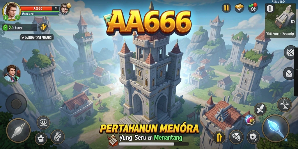 Gameplay seru dengan pertahanan menara yang strategis.