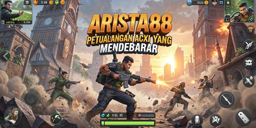 Tangkapan layar ARISTA88 menampilkan aksi pertarungan yang mendebarkan.