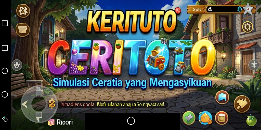 Tampilan gameplay CERITOTO yang menarik dan interaktif.