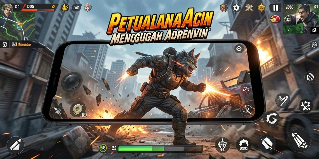 Screenshot D06 menampilkan aksi seru dengan grafis yang memukau.