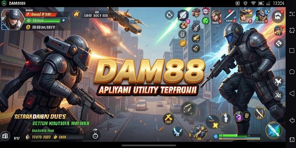 Tampilan screenshot utama DAM88 yang menunjukkan berbagai fitur Utility.