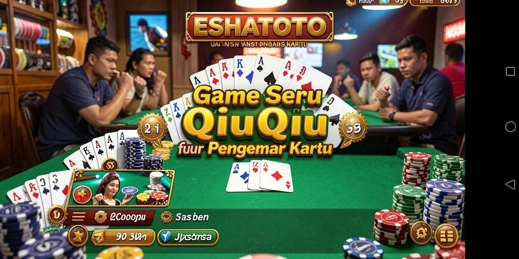 Gambaran gameplay ESHATOTO yang seru dalam permainan QiuQiu.