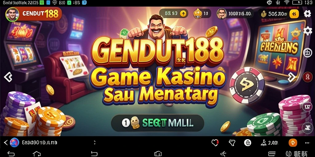 Tampilan menawan saat bermain game kasino di GENDUT188.