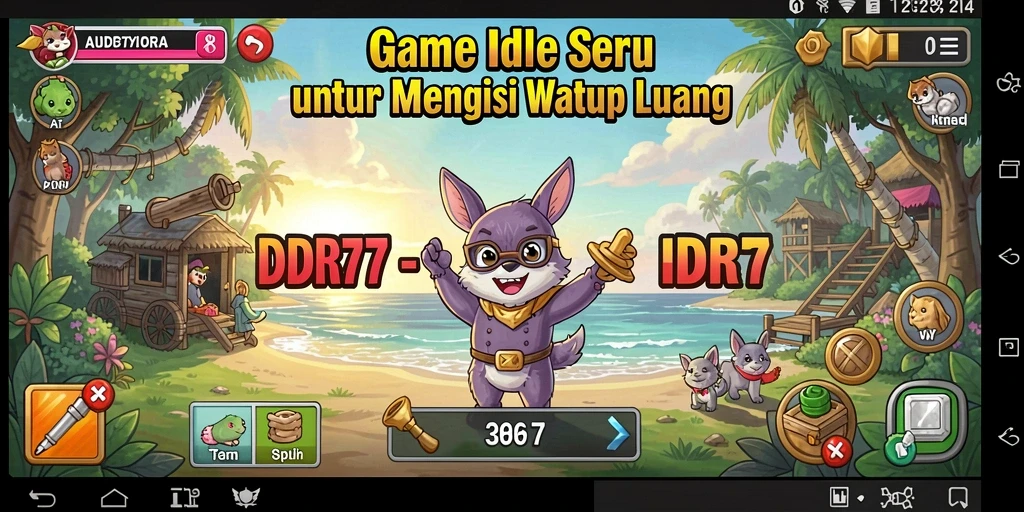 Screenshot utama IDR77 menampilkan gameplay Idle yang menarik.