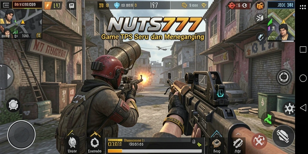 Tampilan gameplay mendebarkan dari NUTS777 dengan aksi TPS yang intens.