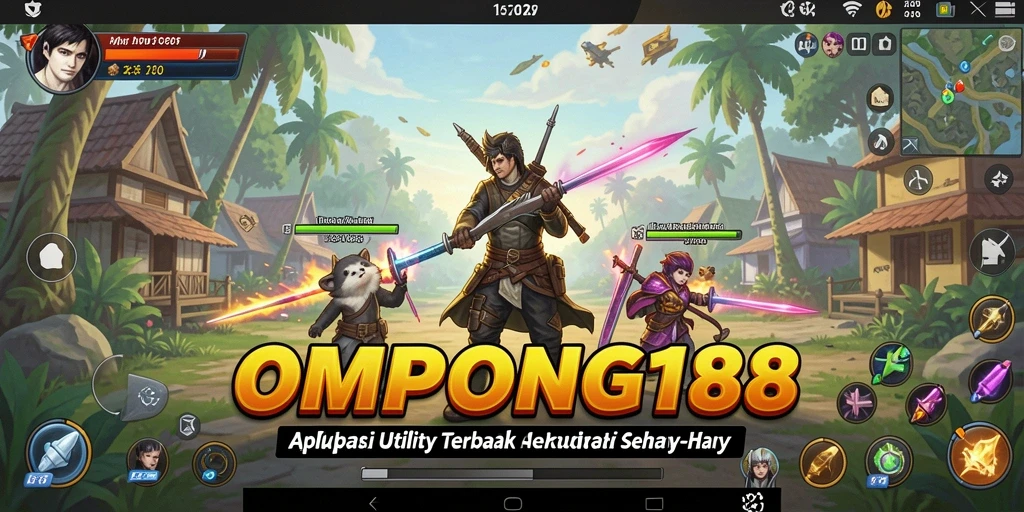 Tampilan utama OMPONG188 dengan berbagai fitur berguna untuk pengguna.