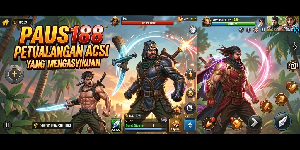 Tangkapan layar utama PAUS188 yang menunjukkan aksi seru gameplay.