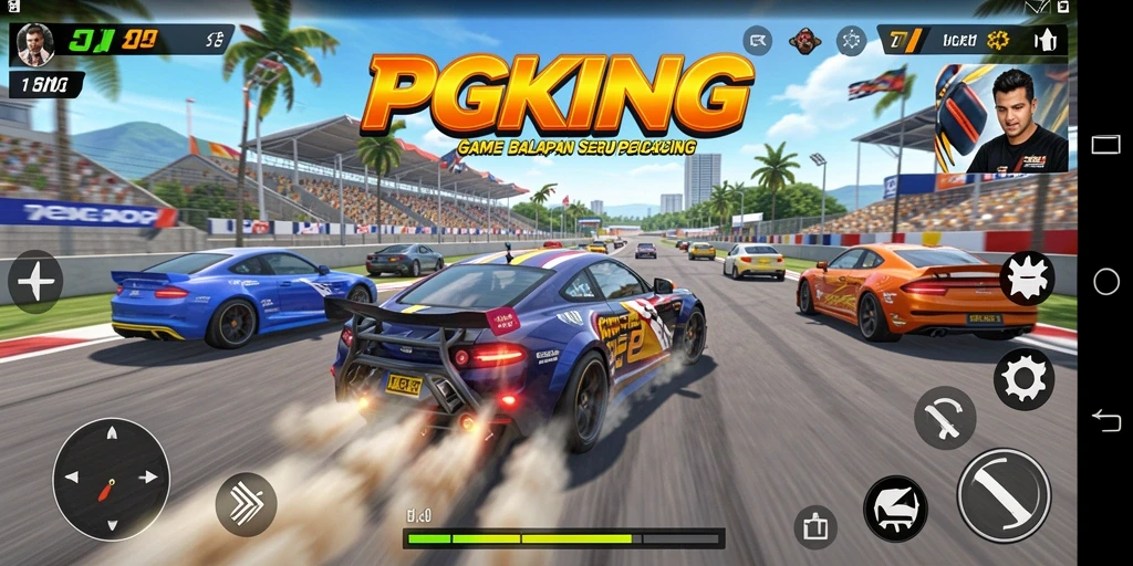 Tampilan gameplay seru dan penuh adrenalin dari PGKING.