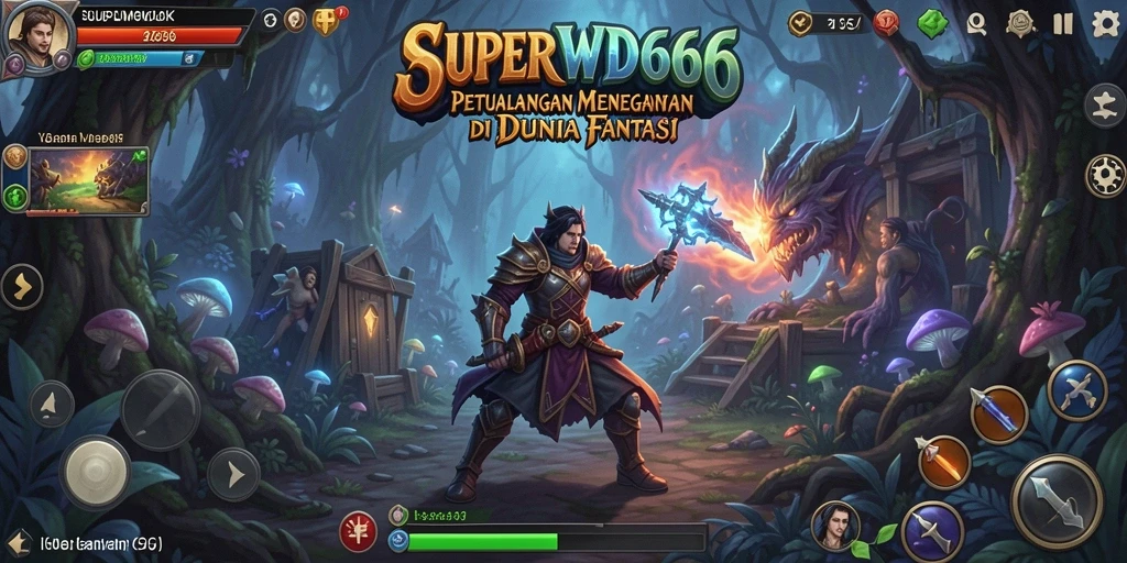 Tampilan gameplay <strong>SUPERWD666</strong> yang menakjubkan di dunia petualangan.
