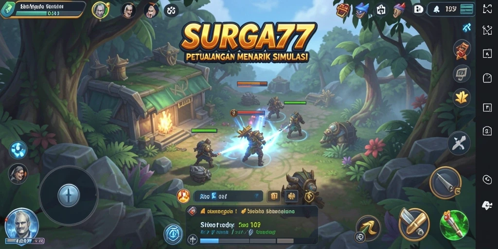 Screenshot SURGA77 menampilkan pengalaman gameplay yang mendalam dan interaktif.
