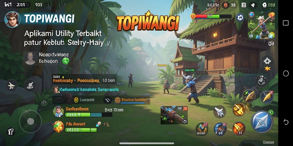 Tampilan antarmuka pengguna TOPIWANGI yang ramah dan intuitif.