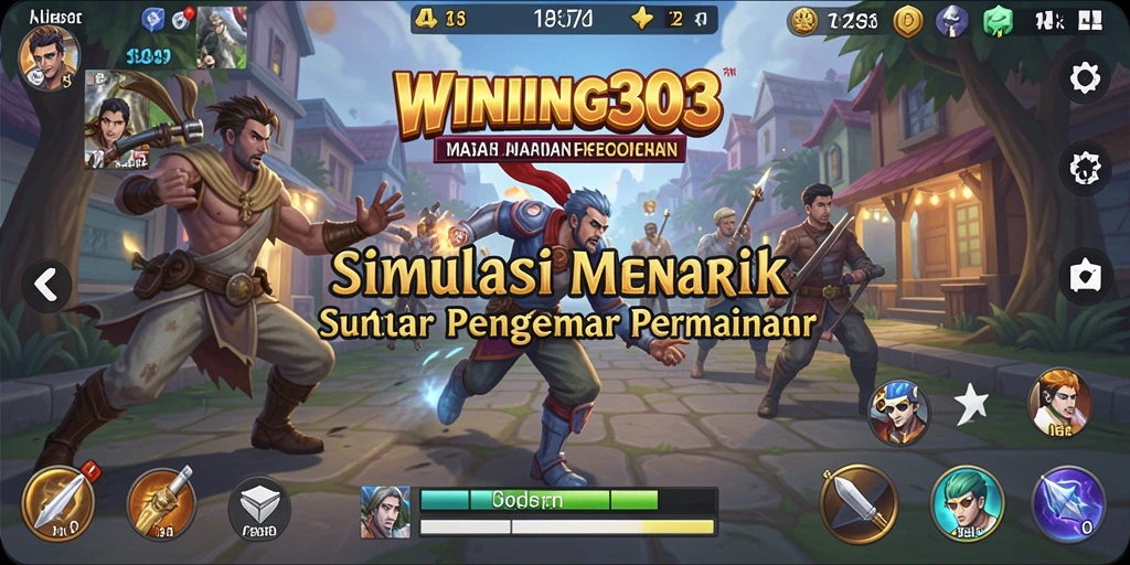 Tangkapan layar WINNING303 menampilkan gameplay simulasi yang seru dan interaktif.